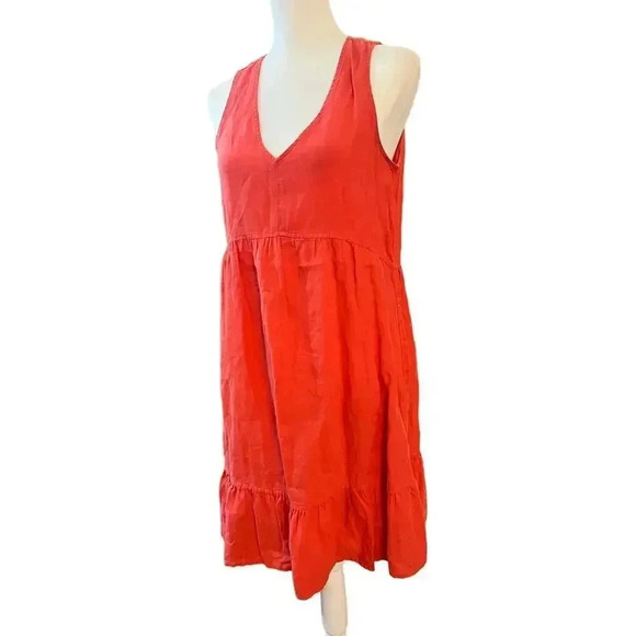 CYNTHIA ROWLEY 100% LINEN halter dress size medium - Picture 2 of 5